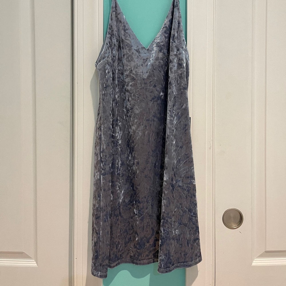 NWT Blue Velvet Mini Dress
